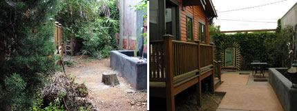 garden before and after Eve