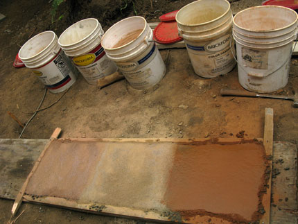concrete color samples