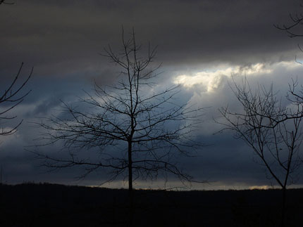 Christmas Day evening sky