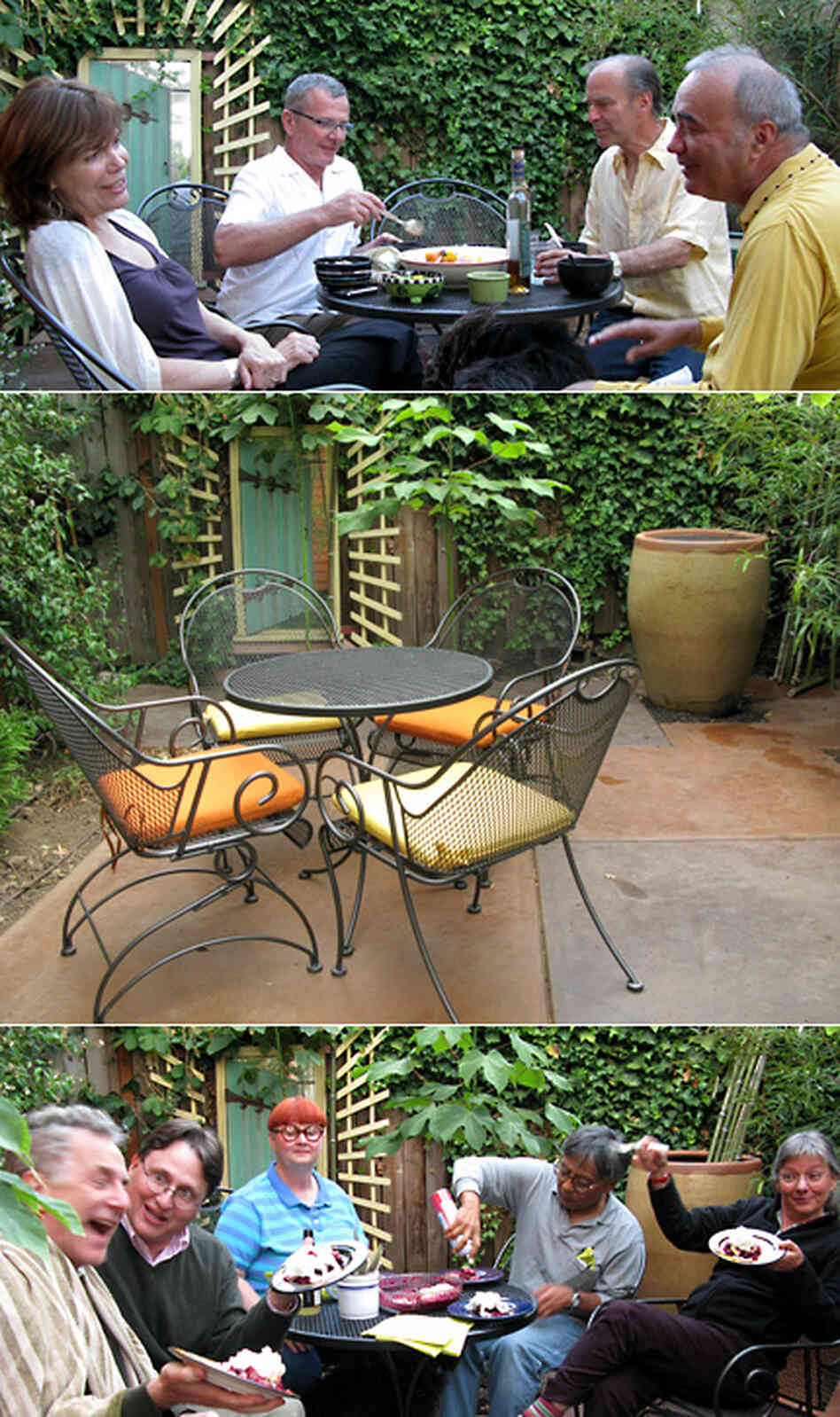 courtyard with and without people courtyard with and without people
