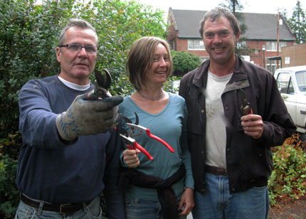 friendly pruners ready to strike