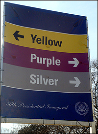 Inaugural signage