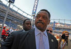 Rev. Jesse Jackson makes his way through Invesco Field at the Democratic National Convention 2008 Rev. Jesse Jackson makes his way through Invesco Field at the Democratic National Convention 2008