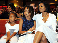 Michelle Obama and children