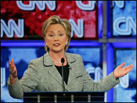 Sen. Hillary Clinton. Photo by Ethan Miller/Getty Images.
