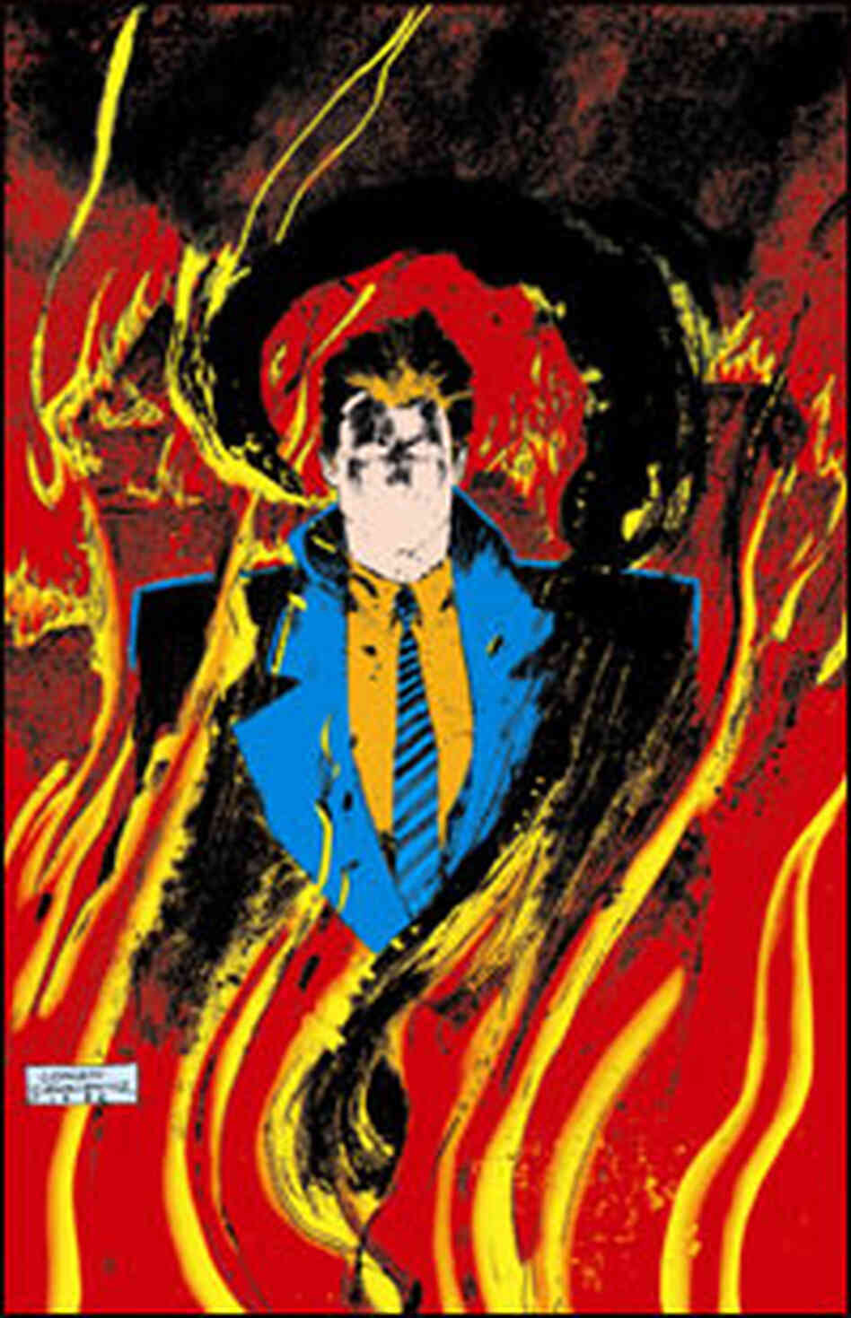 An image of The Question by artists Denys Cowan and Bill Sienkiewicz from an upcoming collected edit An image of The Question by artists Denys Cowan and Bill Sienkiewicz from an upcoming collected edit