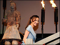 Michelle Yeoh at the Japan premiere of 'The Mummy: Tomb of the Dragon Emperor' on Aug. 4.