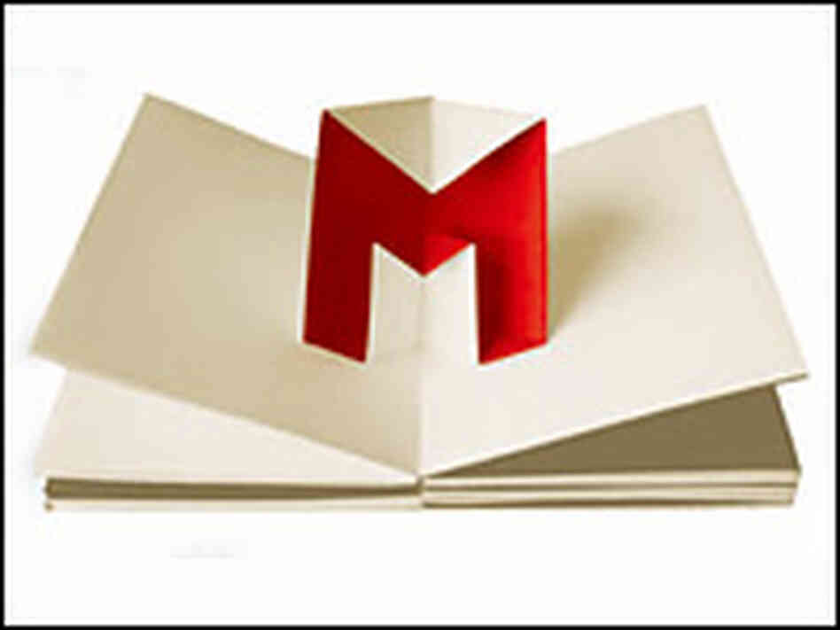 Foldout of the letter "M" Foldout of the letter "M"