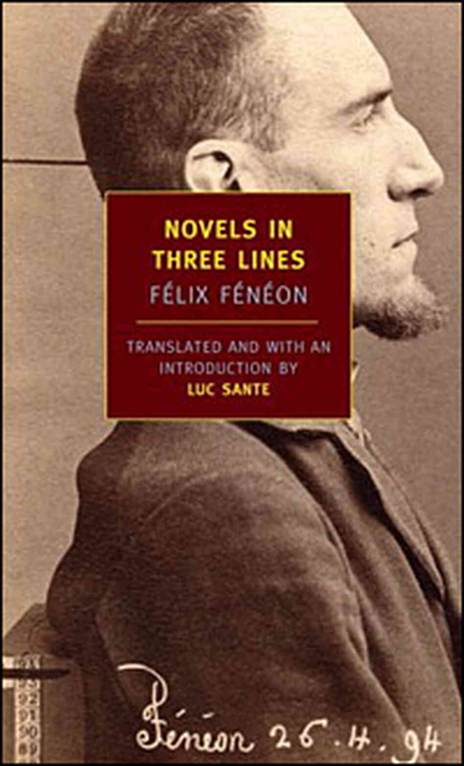 Novels in Three Lines Cover Novels in Three Lines Cover