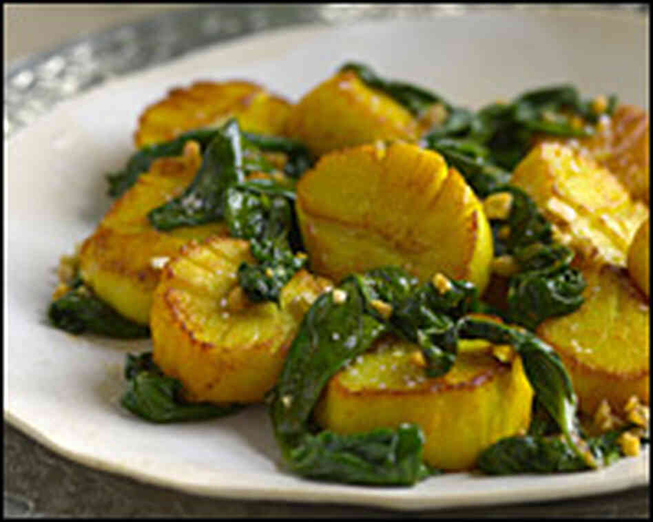 Pan-Grilled Sea Scallops Pan-Grilled Sea Scallops
