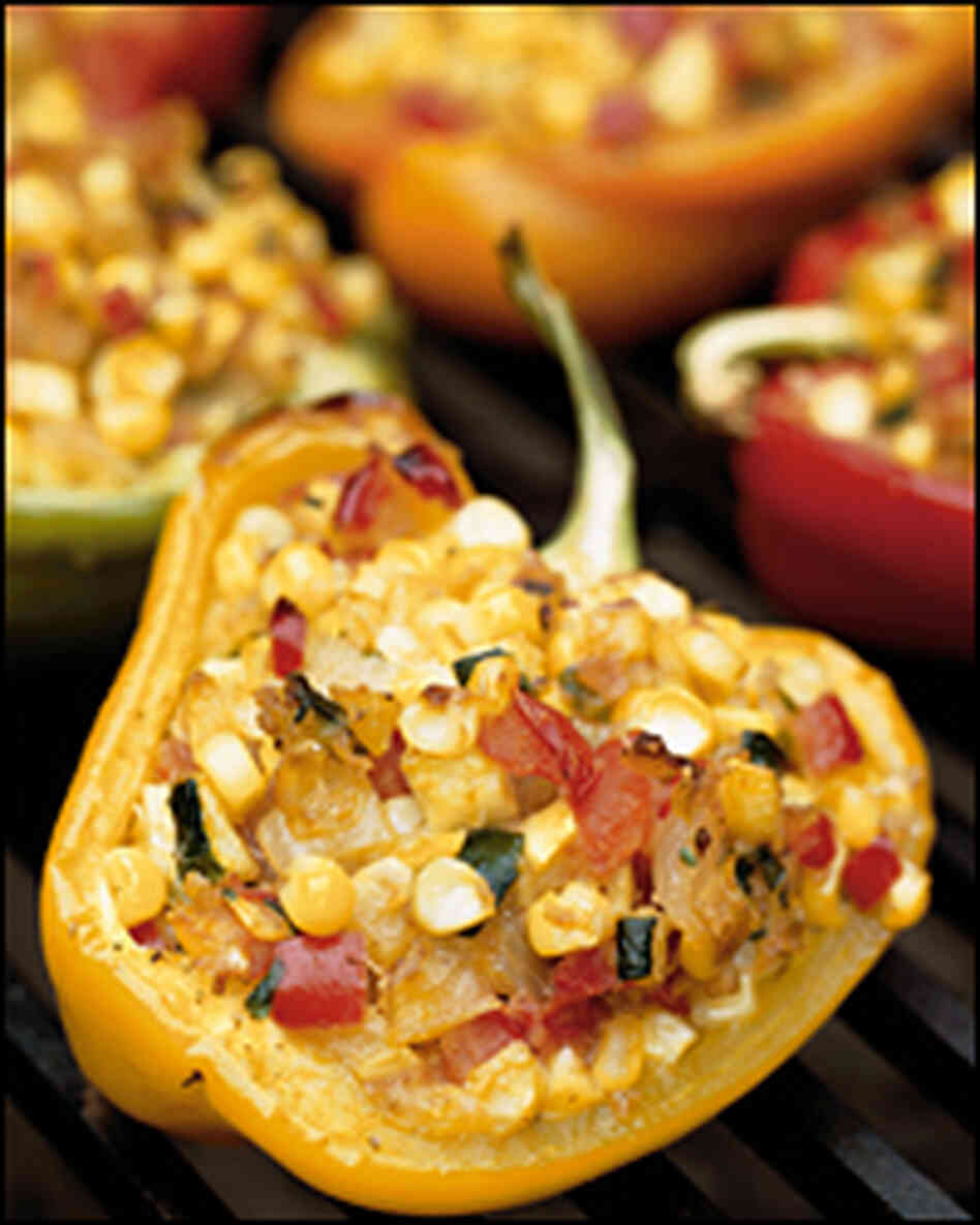 Smoke-Roasted Bell Peppers Smoke-Roasted Bell Peppers