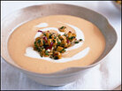 Lemongrass and Sweet Corn Soup with Creme Fraiche Lemongrass and Sweet Corn Soup with Creme Fraiche