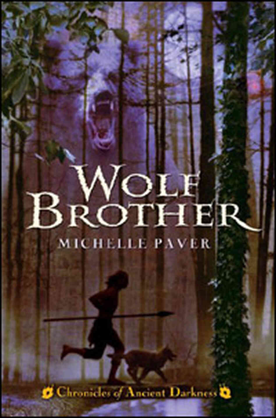 Detail from the cover of 'Wolf Brother' Detail from the cover of 'Wolf Brother'