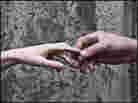 Hands reaching out to one another Hands reaching out to one another