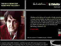 Paul McCartney in an ad for Fidelity Investments. Paul McCartney in an ad for Fidelity Investments.
