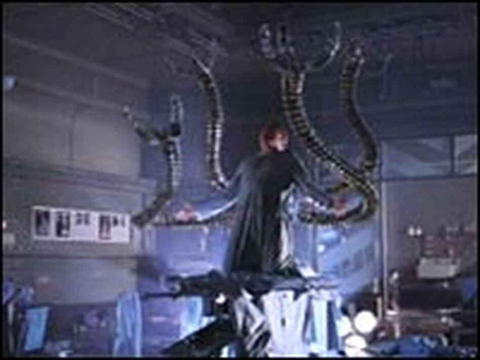 Dr. Otto Octavius (Alfred Molina) wakes up in a hospital to find himself physically mated with claws Dr. Otto Octavius (Alfred Molina) wakes up in a hospital to find himself physically mated with claws