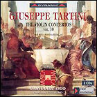 'Tartini: Violin Concertos, Vol. 10' CD cover