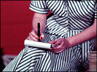 Woman writing letter Woman writing letter