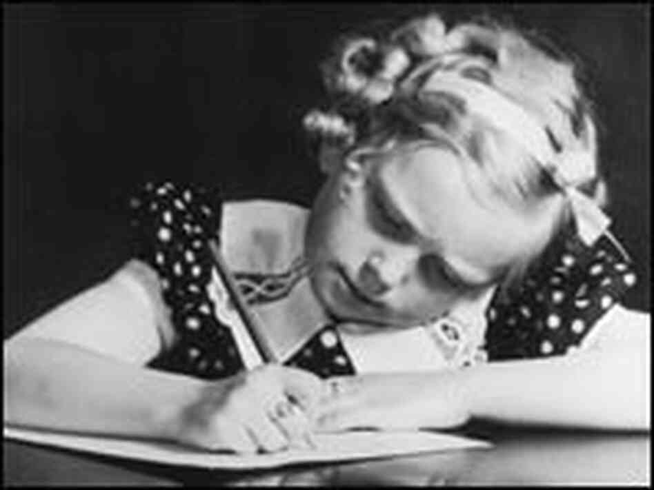 Writing a letter Writing a letter