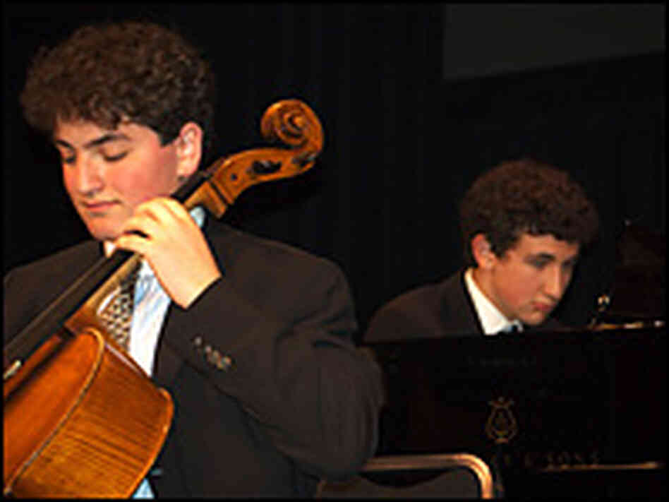 Cellist Julian Schwarz and pianist Daniel Walden Cellist Julian Schwarz and pianist Daniel Walden