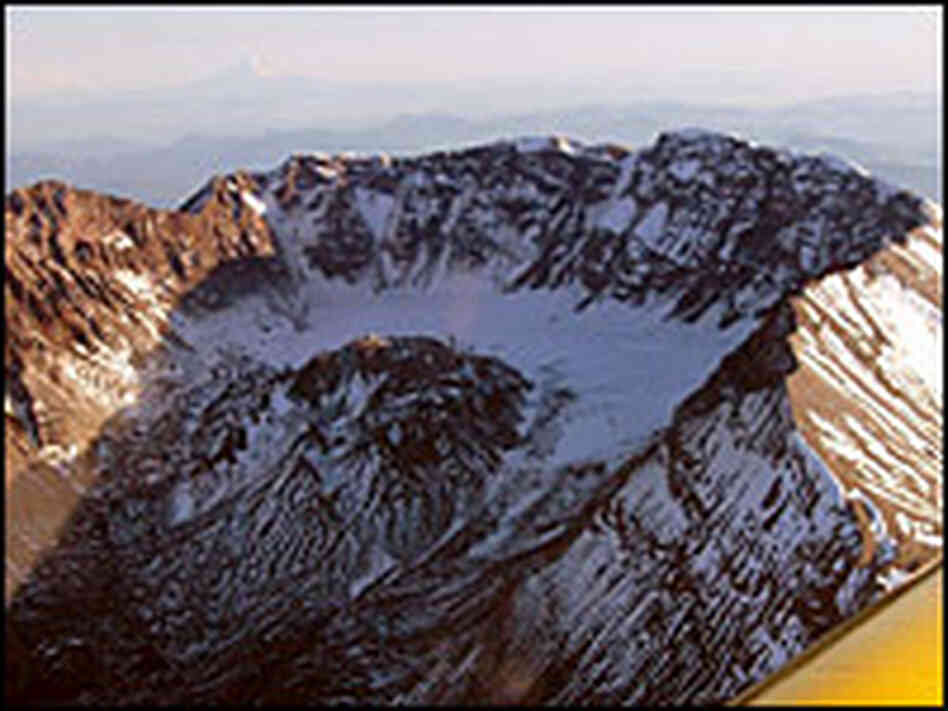 An aerial view of Mount St. Helens from Sept. 26, 2004. John Pallister, USGS An aerial view of Mount St. Helens from Sept. 26, 2004. John Pallister, USGS