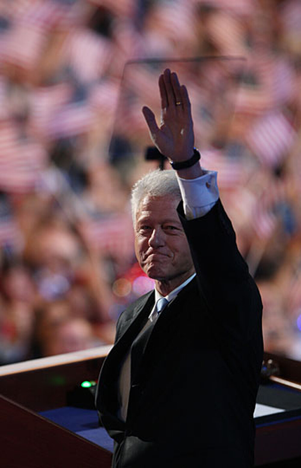 Bill Clinton told the Democratic National Convention that Obama is "ready to lead America."