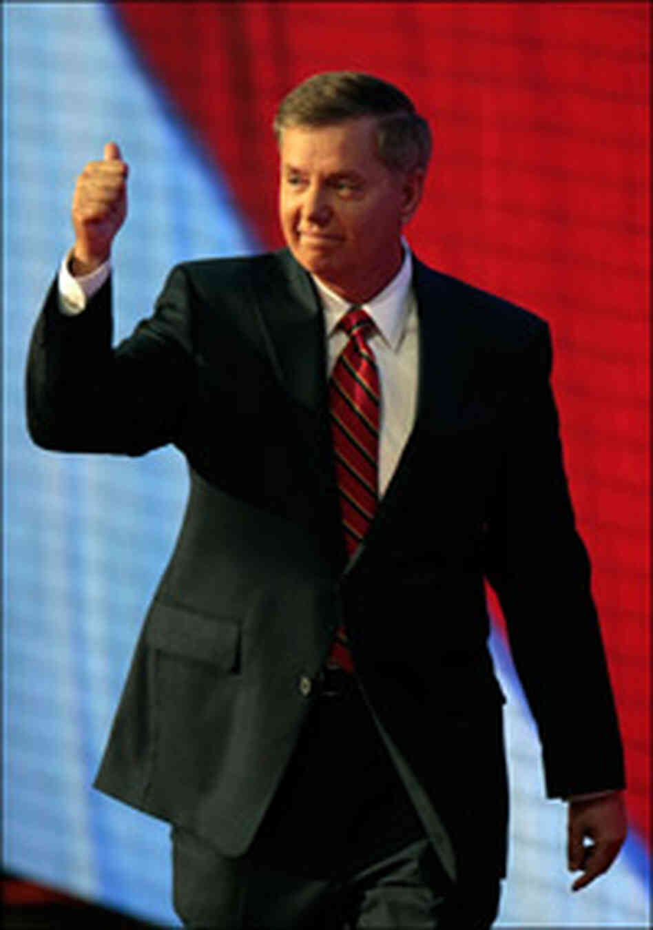 South Carolina Sen. Lindsey Graham said his speech was "for the troops."