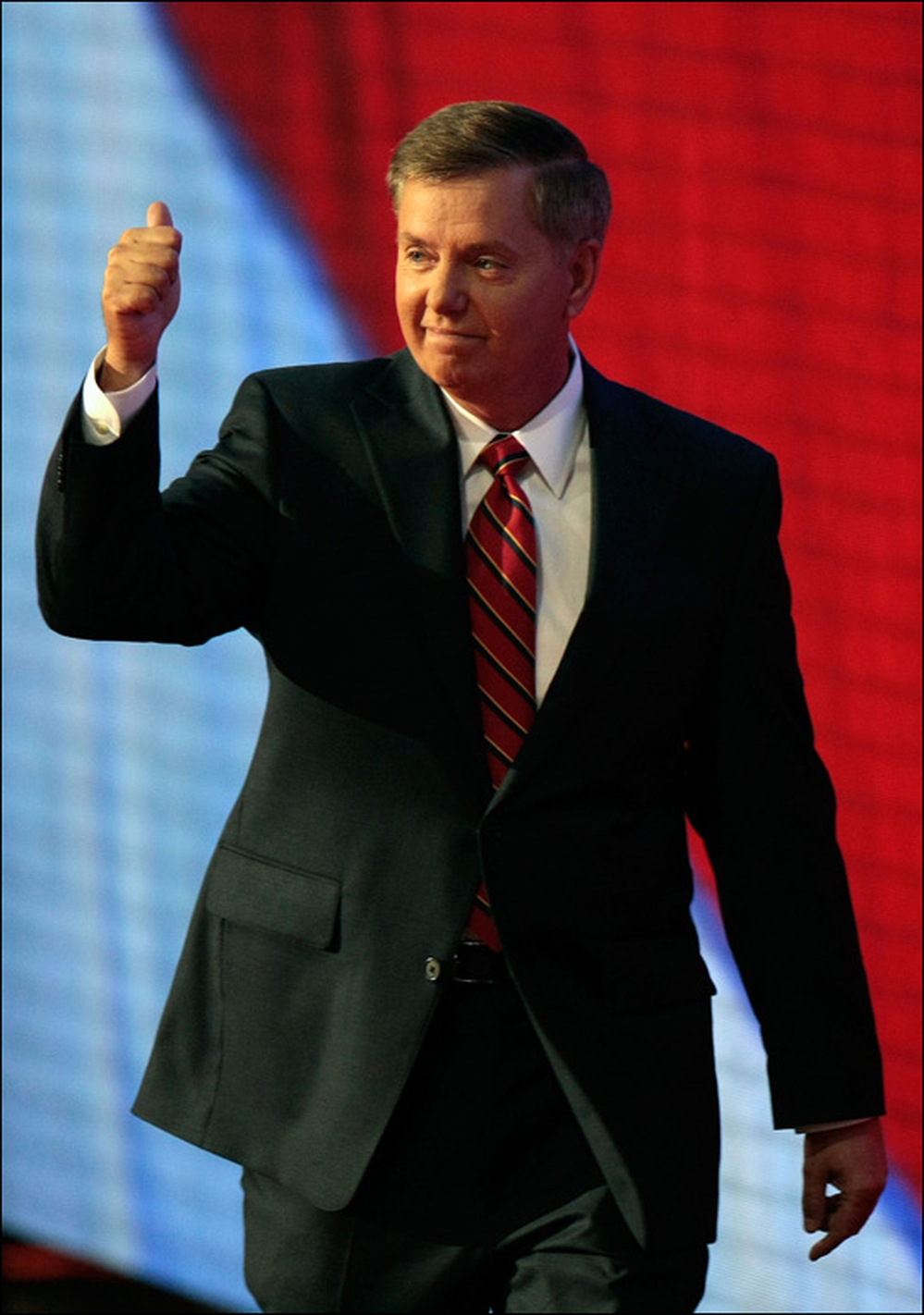 South Carolina Sen. Lindsey Graham said his speech was "for the troops."