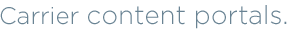Carrier Content Portals