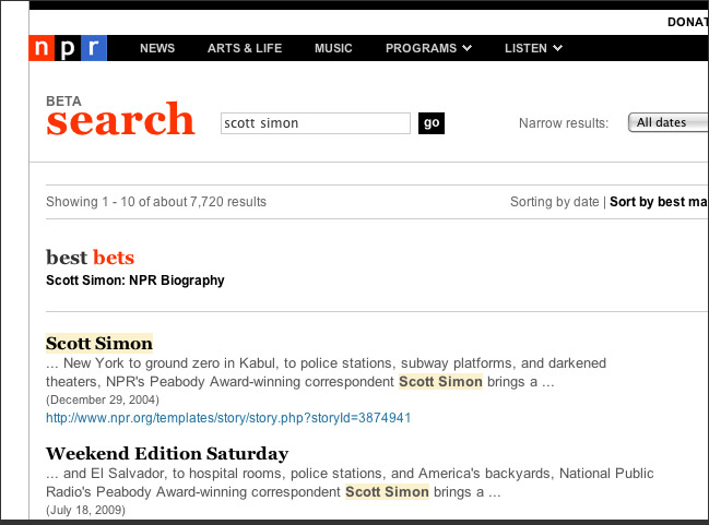 New search, powered by Google