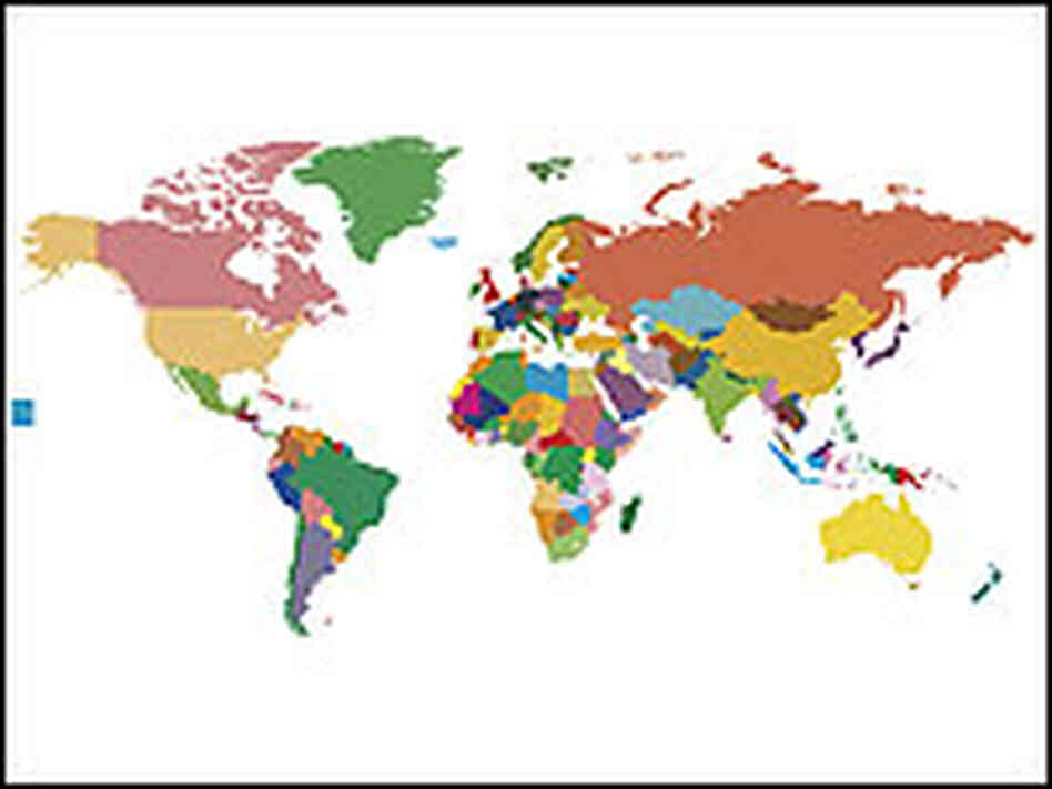 Map of the world Map of the world