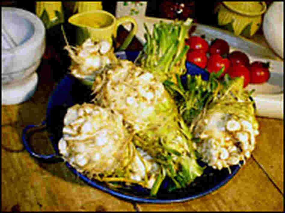 Underneath its warty exterior lies celeriac's perfect, ivory flesh resembles that of a turnip
