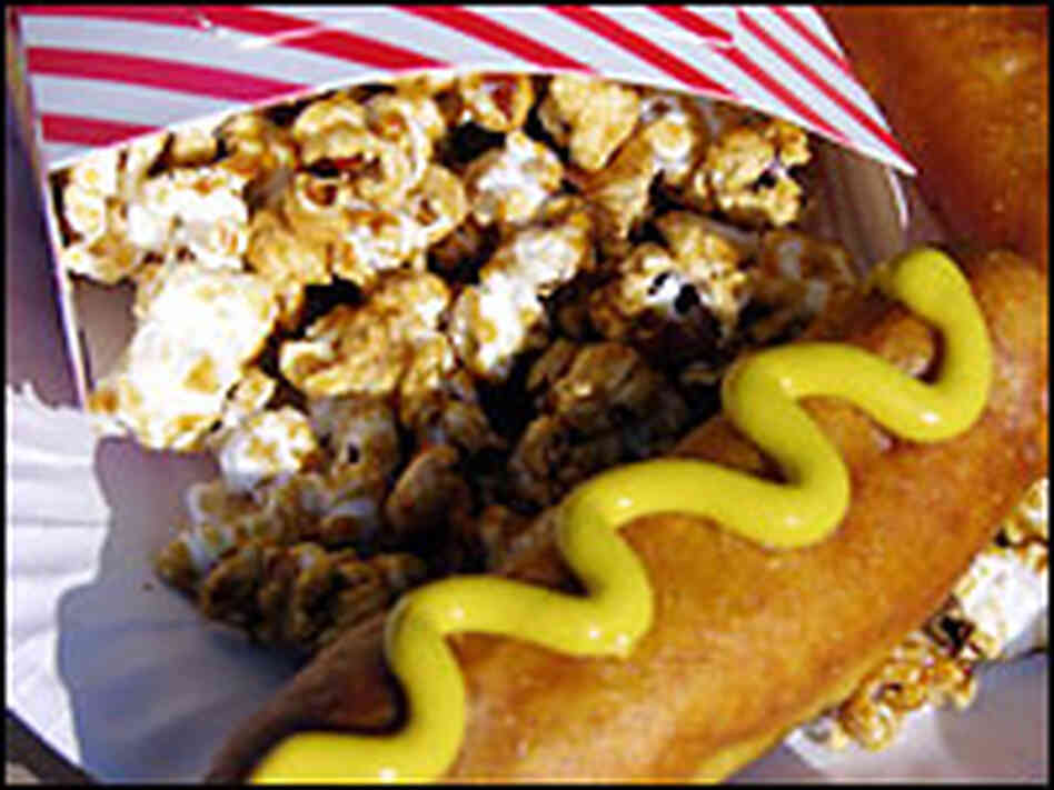 Corn dogs and Cracker Jack
