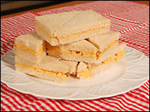 Pimento cheese on white bread with the crusts cut off has been a staple of Southern tables for generations. It's simple, inexpensive and delicious.