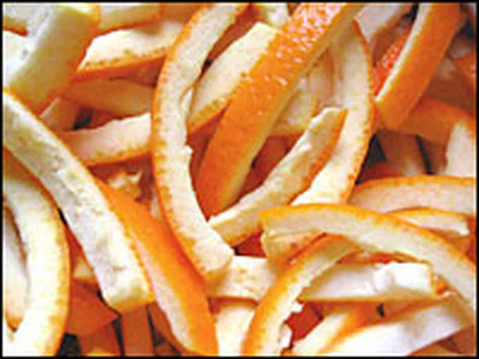 Making candied orange peel is a labor of love.