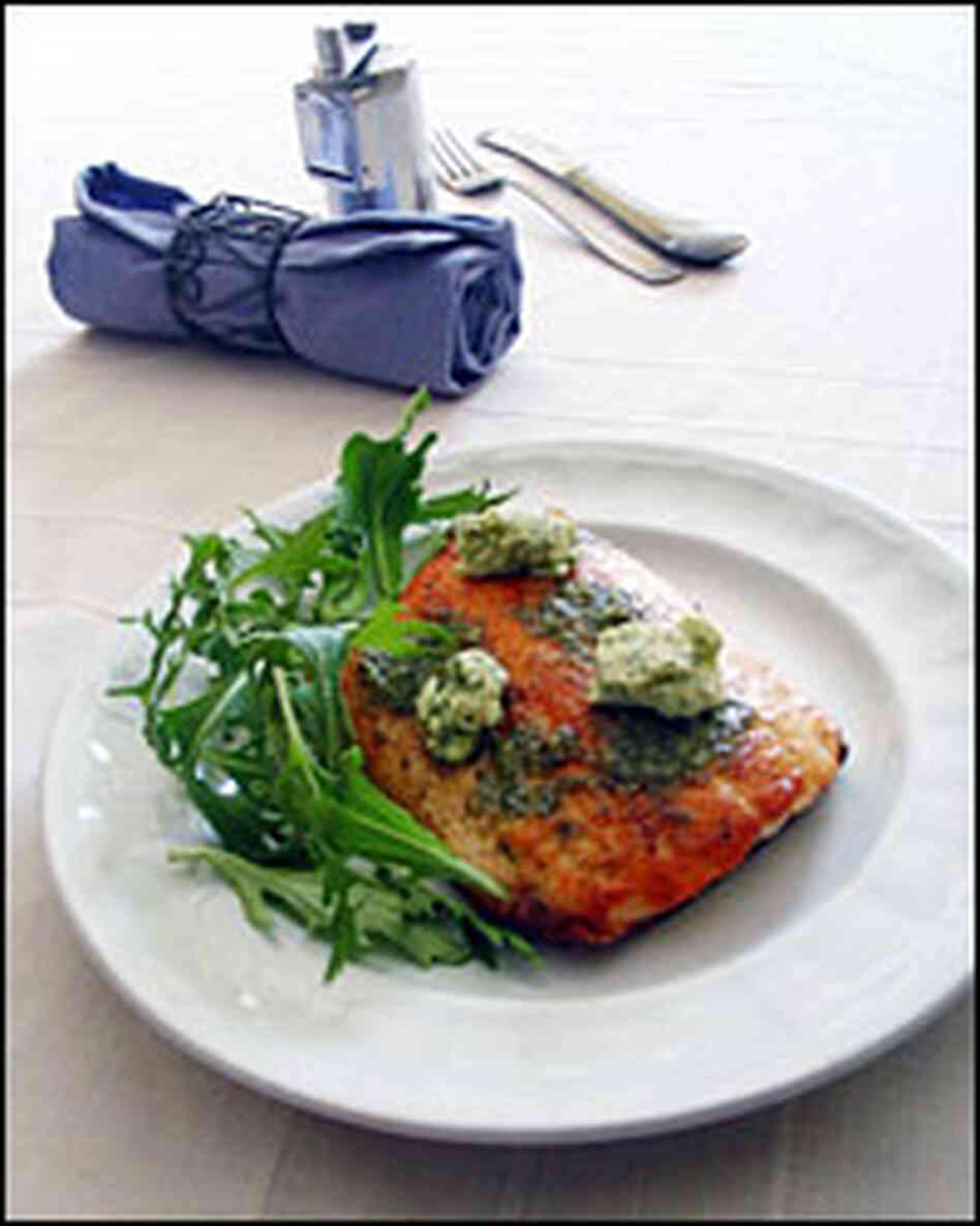 Pan-Roasted Arctic Char with Lemon-Dill Butter