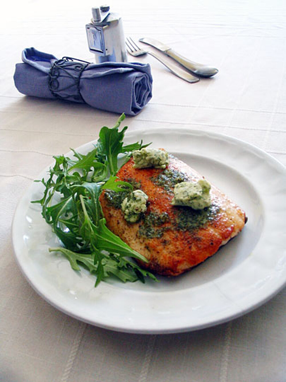 Pan-Roasted Arctic Char with Lemon-Dill Butter