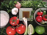 Ingredients such as fish sauce, mint and red chilies help re-create Southeast Asian meals.