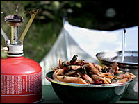 Escaping into the wilderness doesn't have to mean leaving good food behind. A little preparation before hitting the trail makes dishes like penne pasta with vegetables a cinch.
