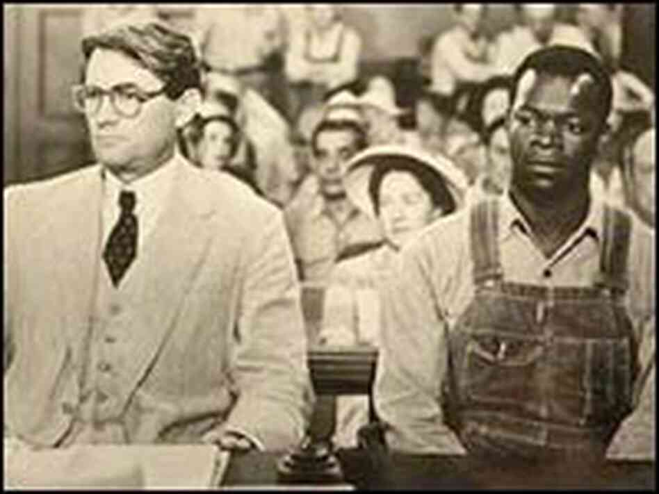 Gregory Peck and Brock Peters at the defense table in 'To Kill a Mockingbird.' Gregory Peck and Brock Peters at the defense table in 'To Kill a Mockingbird.'