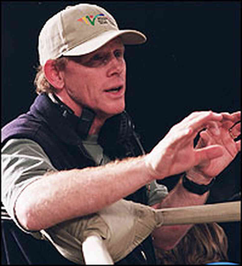 Ron Howard leans on a boxing ring turnbuckle during filming of 'Cinderella Man' Ron Howard leans on a boxing ring turnbuckle during filming of 'Cinderella Man'