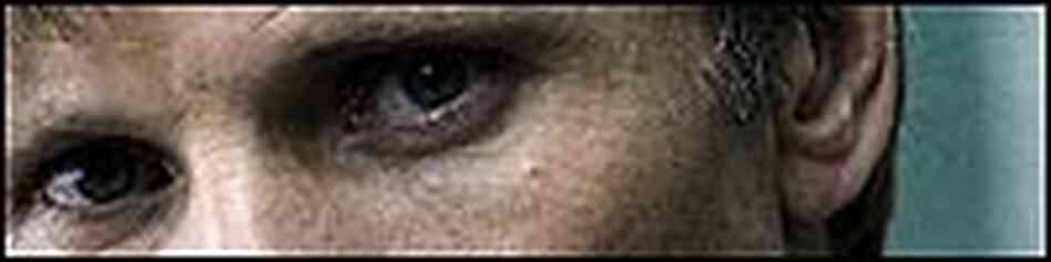 Very tight shot of Viggo Mortensen's eyes. Very tight shot of Viggo Mortensen's eyes.