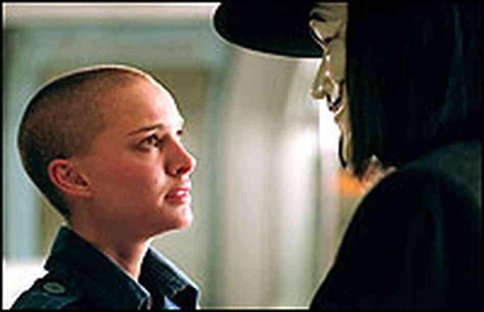 Natalie Portman and Hugo Weaving in 'V for Vendetta' Natalie Portman and Hugo Weaving in 'V for Vendetta'