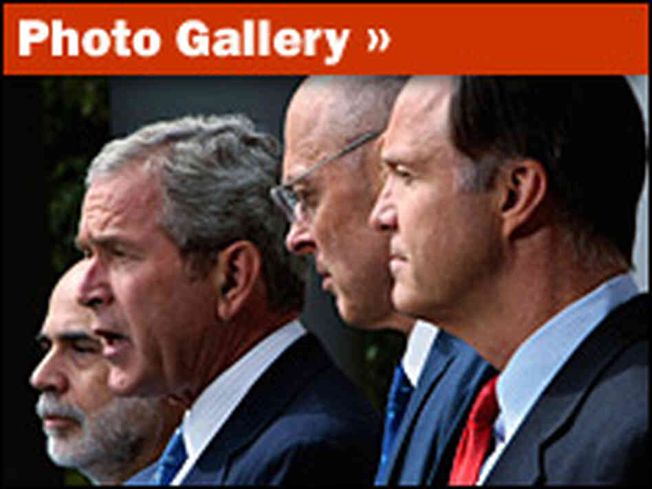 Photo gallery of reaction to financial woes on Wall Street Photo gallery of reaction to financial woes on Wall Street