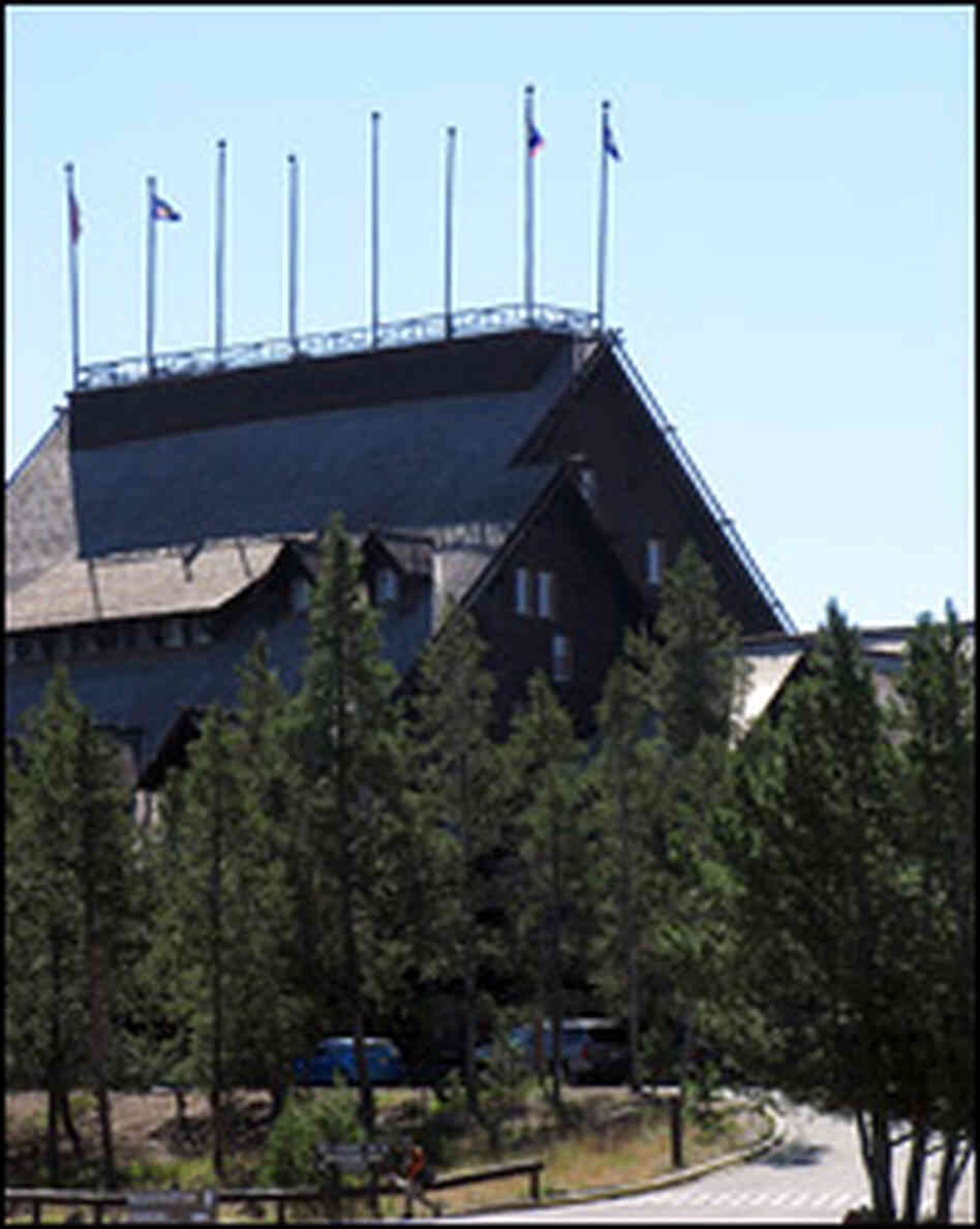 The Old Faithful Inn, designed by Robert C. Reamer, was constructed in 1903-04.
