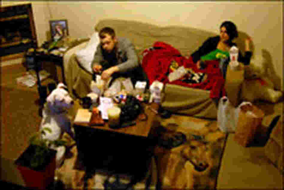 Munira and Steve at home