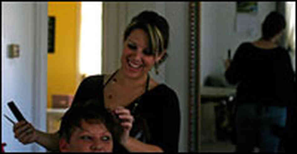 Makayla Girodat owns and operates a style salon near the center of Walsh.