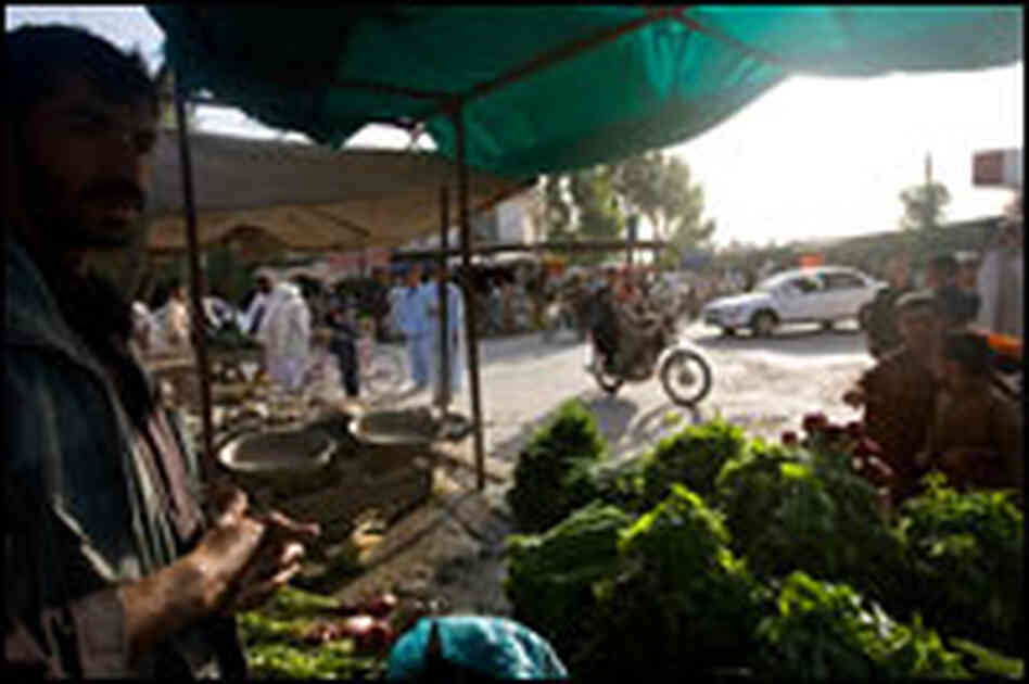 Farah City, a bustling but small provincial capital