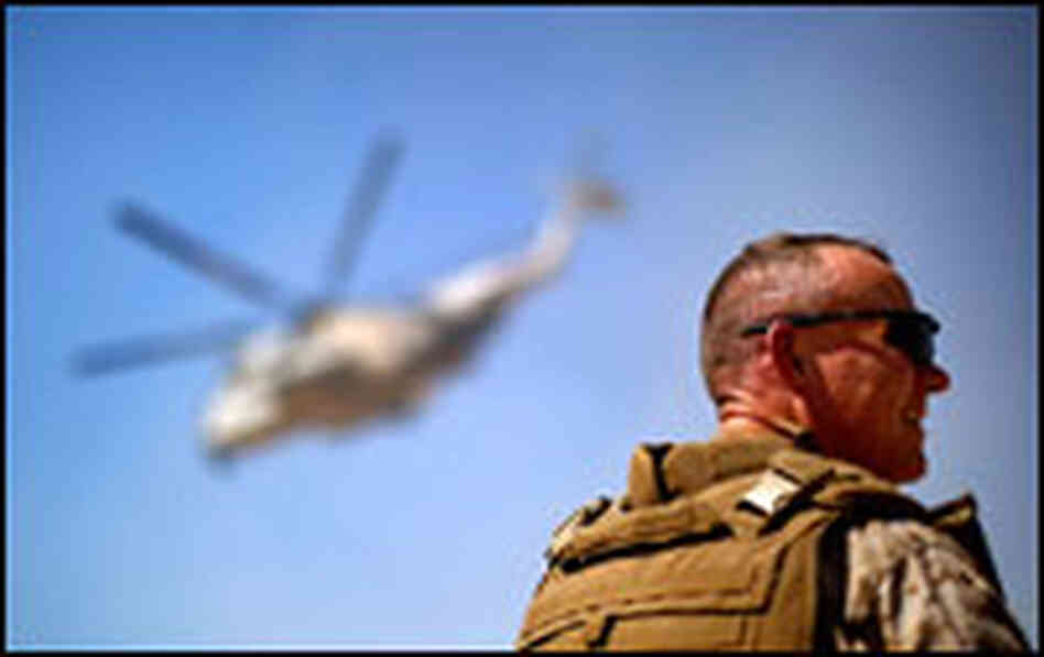 Brig. Gen. Larry Nicholson, commander of the 2nd Marine Expeditionary Brigade