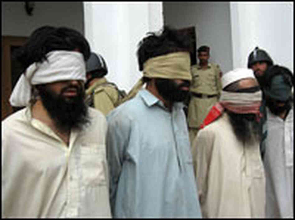 Security forces seize suspected Taliban militants in Lower Dir.